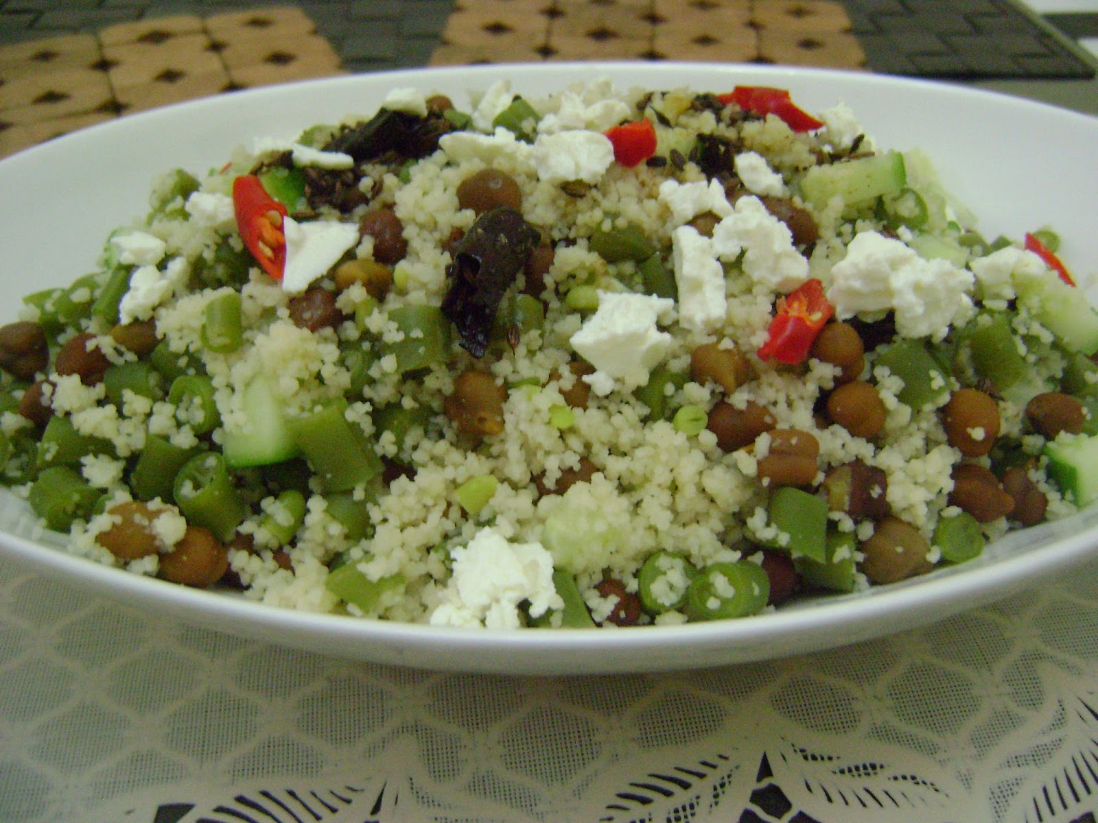 Bethica's Kitchen Flavours Couscous & French Beans Salad with