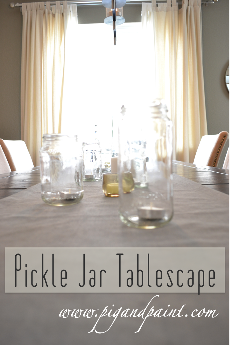 Pickle Jar Tablescape