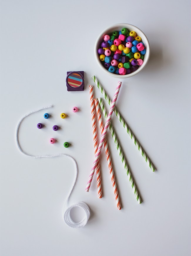 Paper Straw Necklaces - The Simply Crafted Life