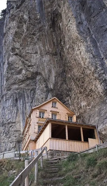 Aescher Hotel In Appenzellerland, Switzerland.
