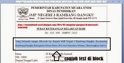 gambar Cara Mengatur Paragraf Di Micrososft Word 2007