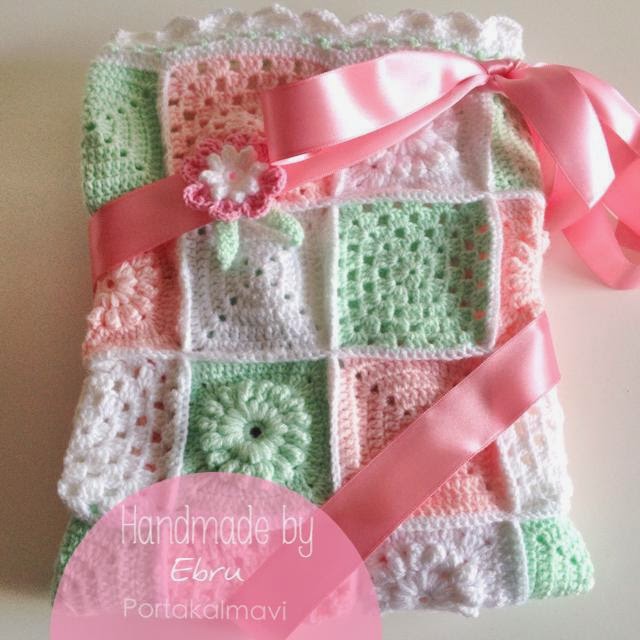 Portakalmavisi Düşler Kız bebek battaniyesi