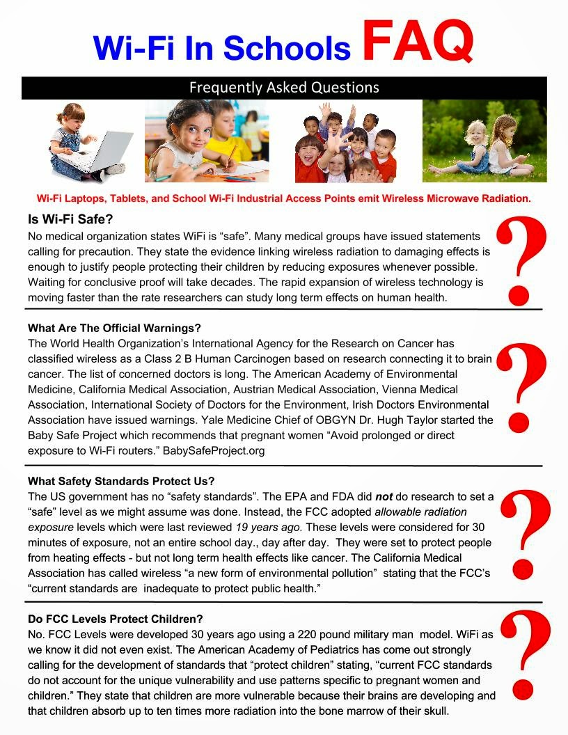 Safe Tech for Schools Maryland WiFi In School FAQs