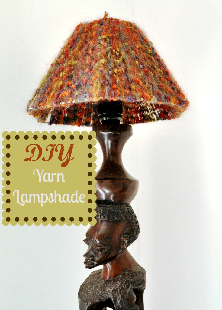 The Crafeteria DIY Yarn Lampshade