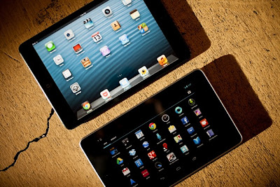 Perbandingan Ukurang iPad Mini (8inch) dan Nexus 7