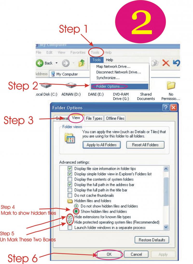 FiND TiPs Remove hidden virus