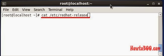 how to check the running version or release in centos redhat fedora linux
