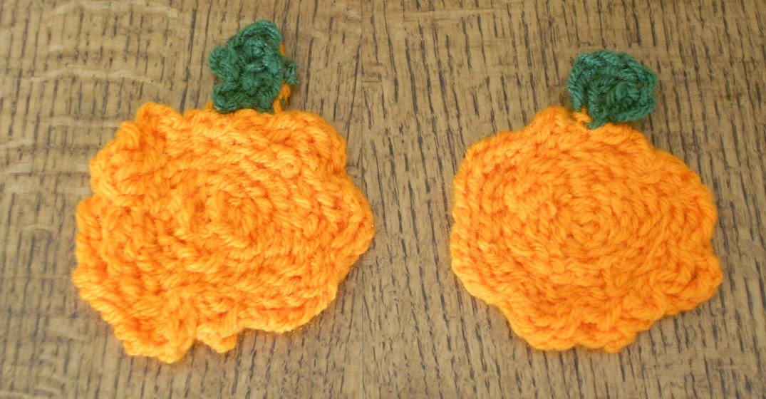 Almost Unschoolers Lumpy, Bumpy, Finger Knit, Pumpkin Coasters