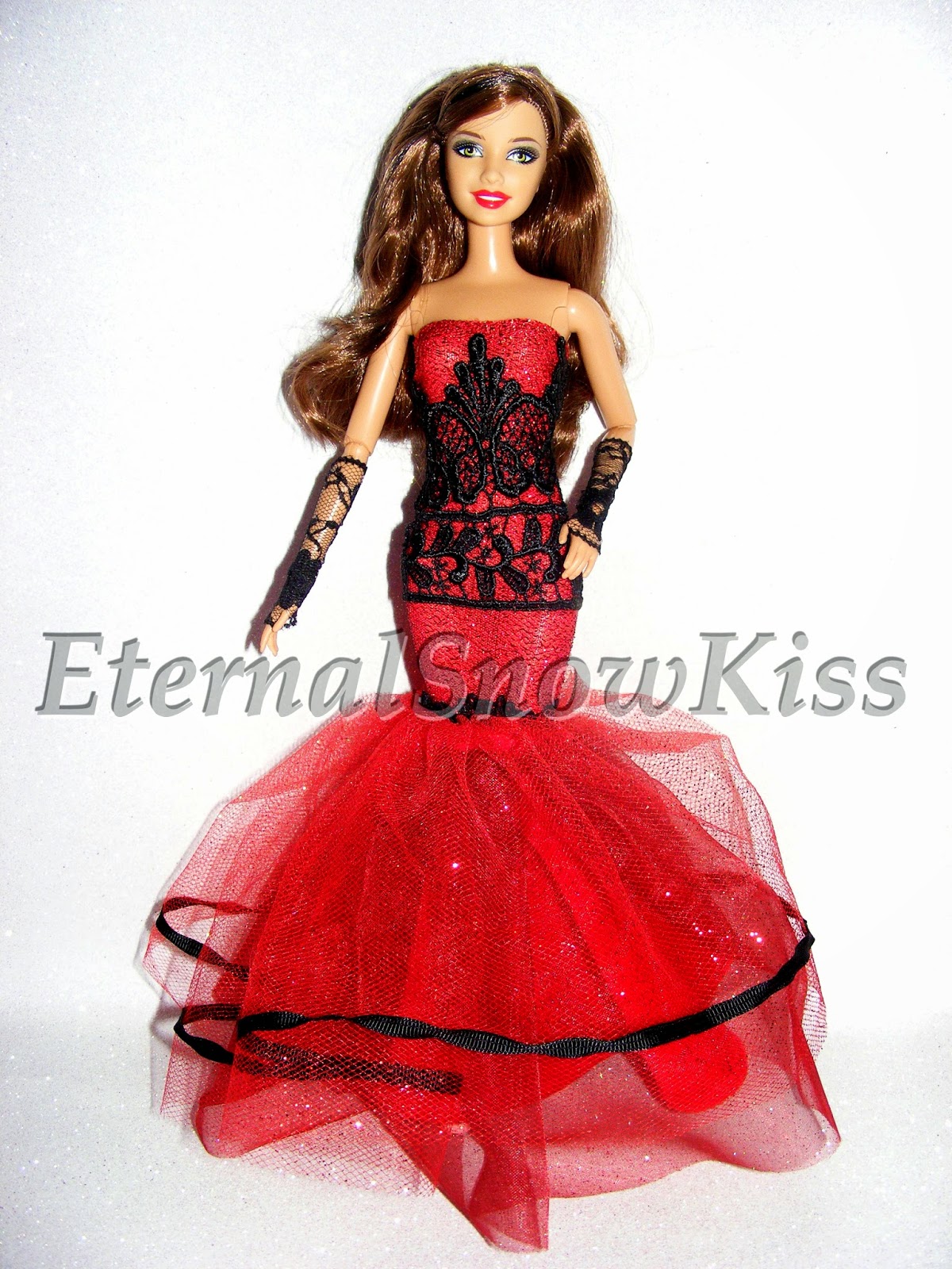 EternalSnowKiss How to make doll clothes Prom dress (Mermaid dress)
