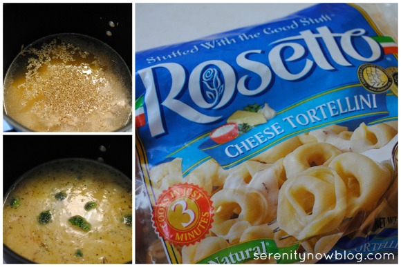 Chicken Tortellini Soup Recipe, from Serenity Now 