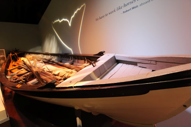 Wooden boat display at National Museum of American History in Washington DC, USA Wooden boat display at National Museum of American History in Washington DC, USA