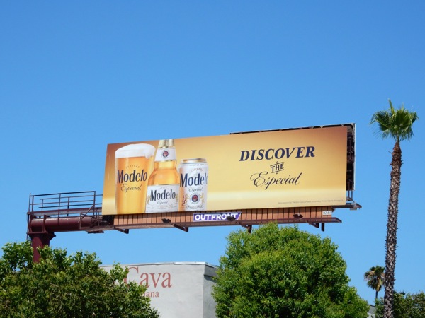 Discover the Especial Modelo Beer billboard Discover Especial Modelo Beer billboard