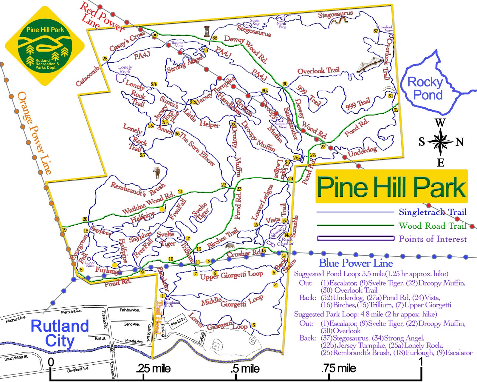 Ski = MC Squared Trip Report (MTB) Pine Hill Park Rutland, VT