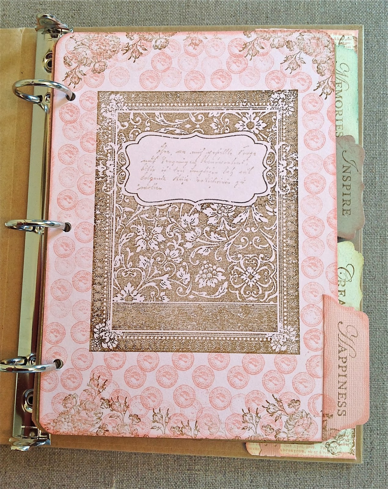 Petite Fleur Paperie Soho Subway A5 Ring Binder Journal