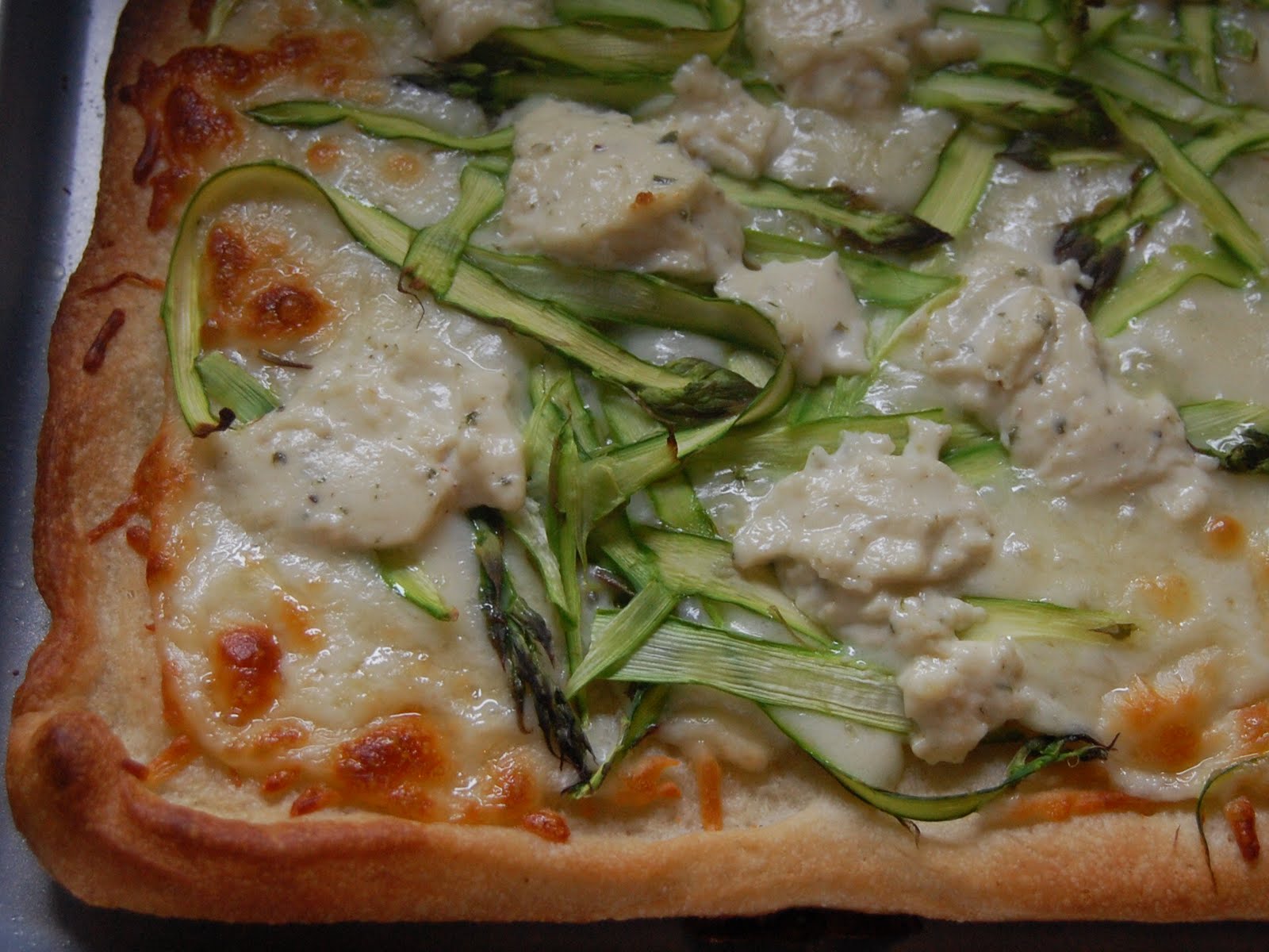 Cassie Craves Shaved Asparagus Pizza