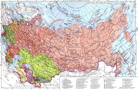 Mapa Urss