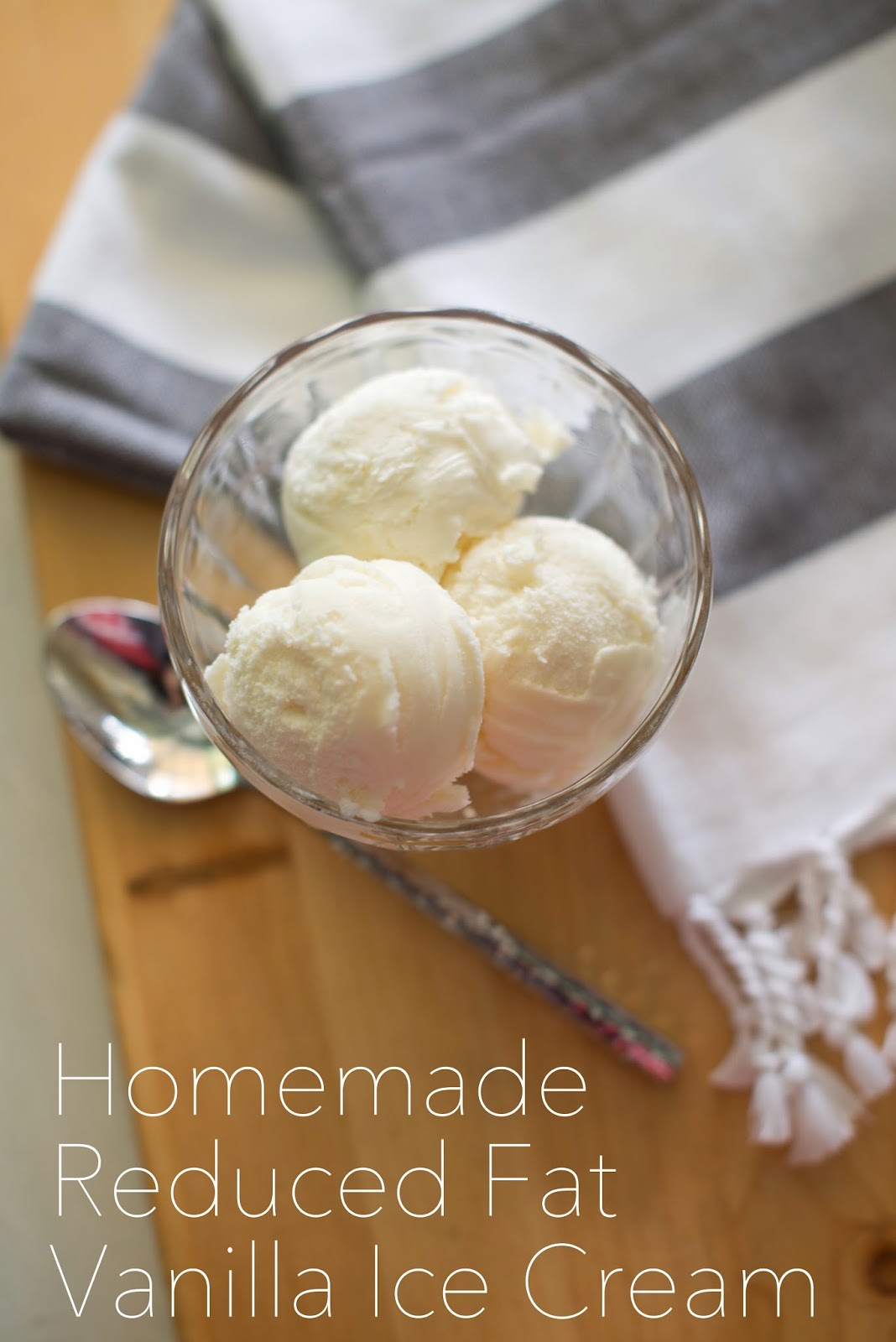 Domestic Fashionista Homemade Reduced Fat Vanilla Ice Cream Recipe