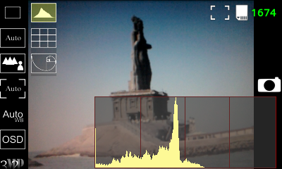 Android Camera App - OSD - Histogram