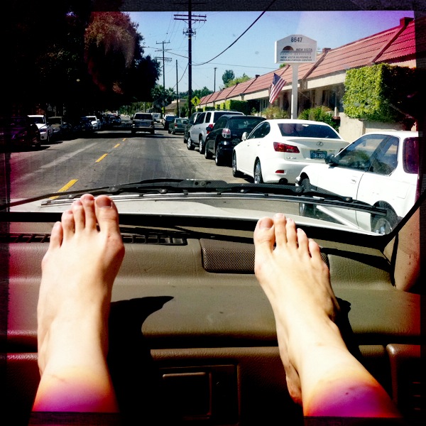 The Way I See Things Feet on Dashboard