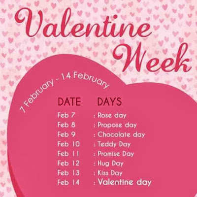 Happy Valentines Day Full Week List Of 2016 - Valentine Week Schedule