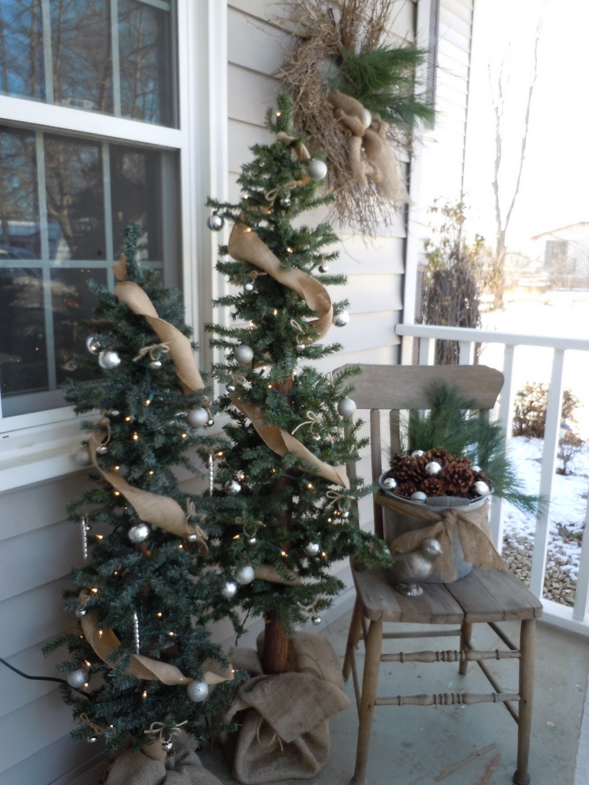 Everything in Between Christmas Front Porch