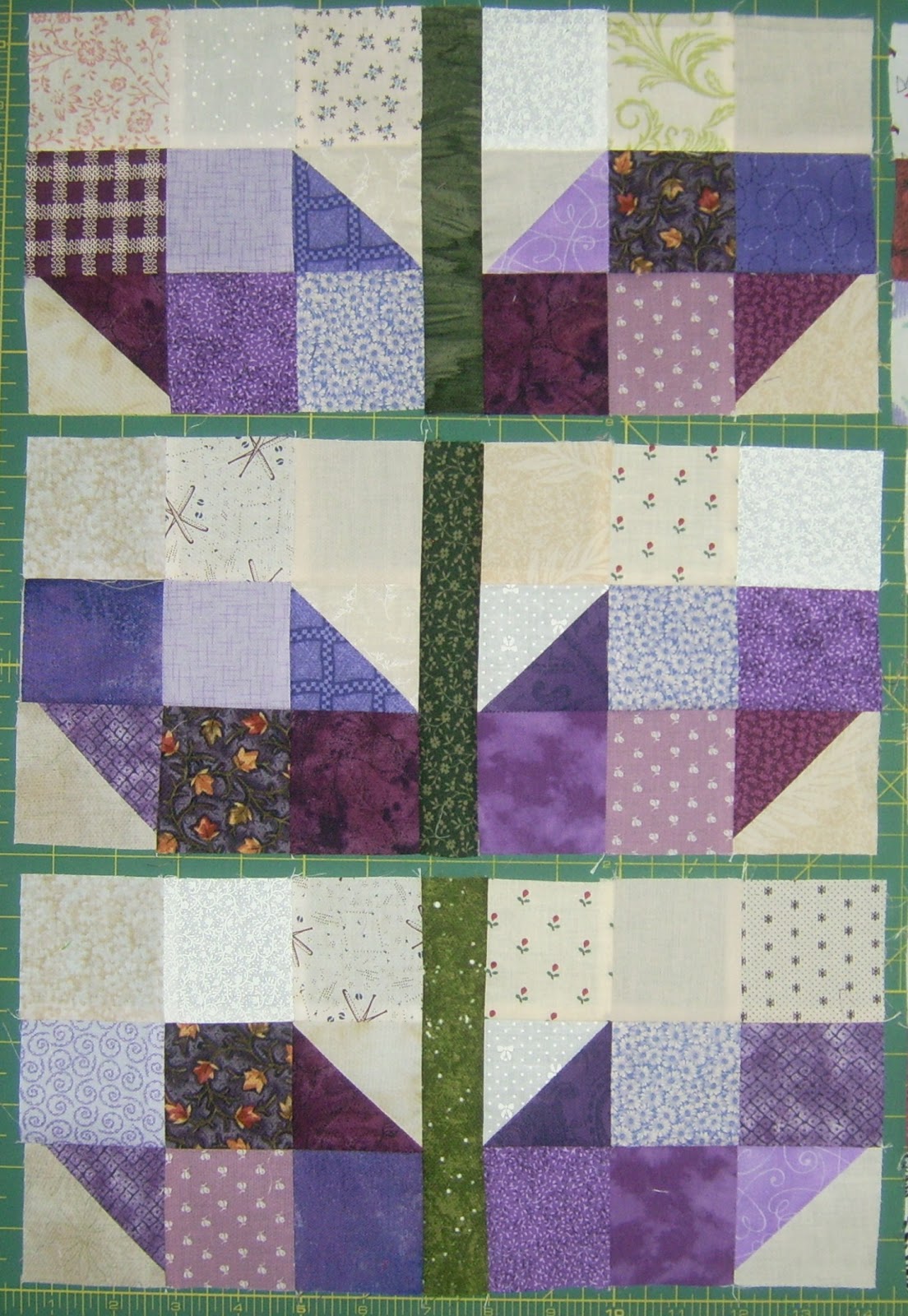 VROOMANS QUILTS Rainbow Scraps Purple