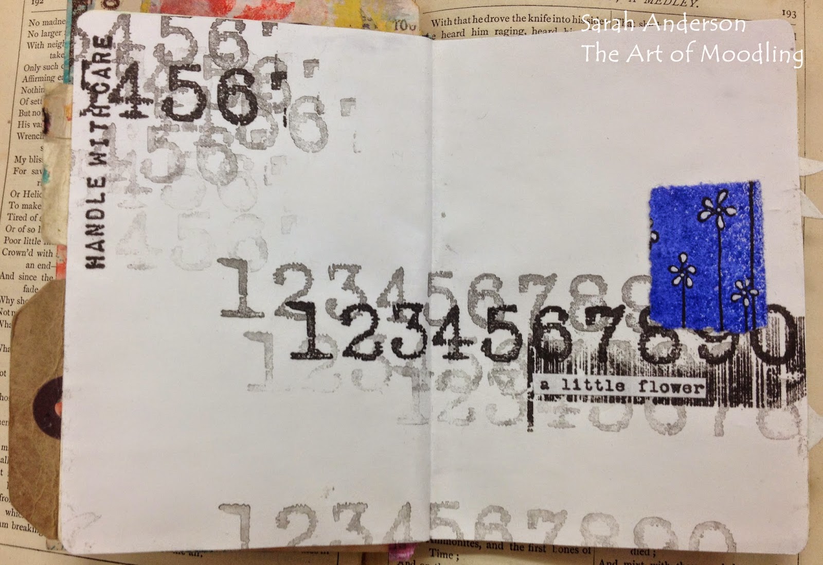 the art of moodling: black and white journal page