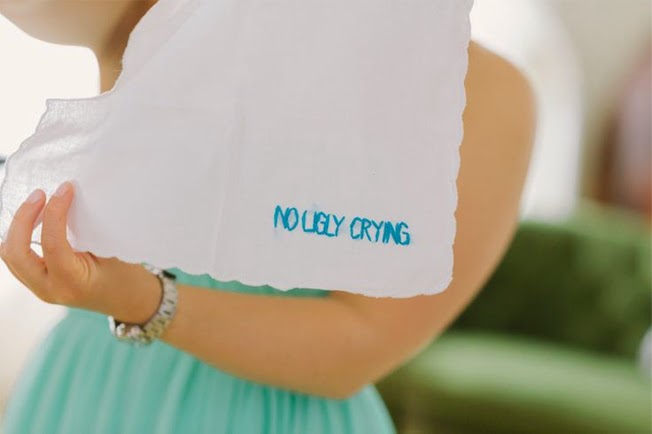 21 Insanely Fun Wedding Ideas - No Ugly Crying Handkerchief