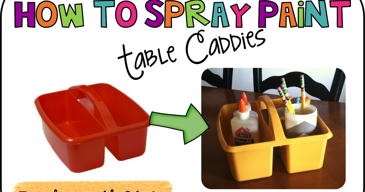 How to Spray Paint Table Caddies Teaching With Style