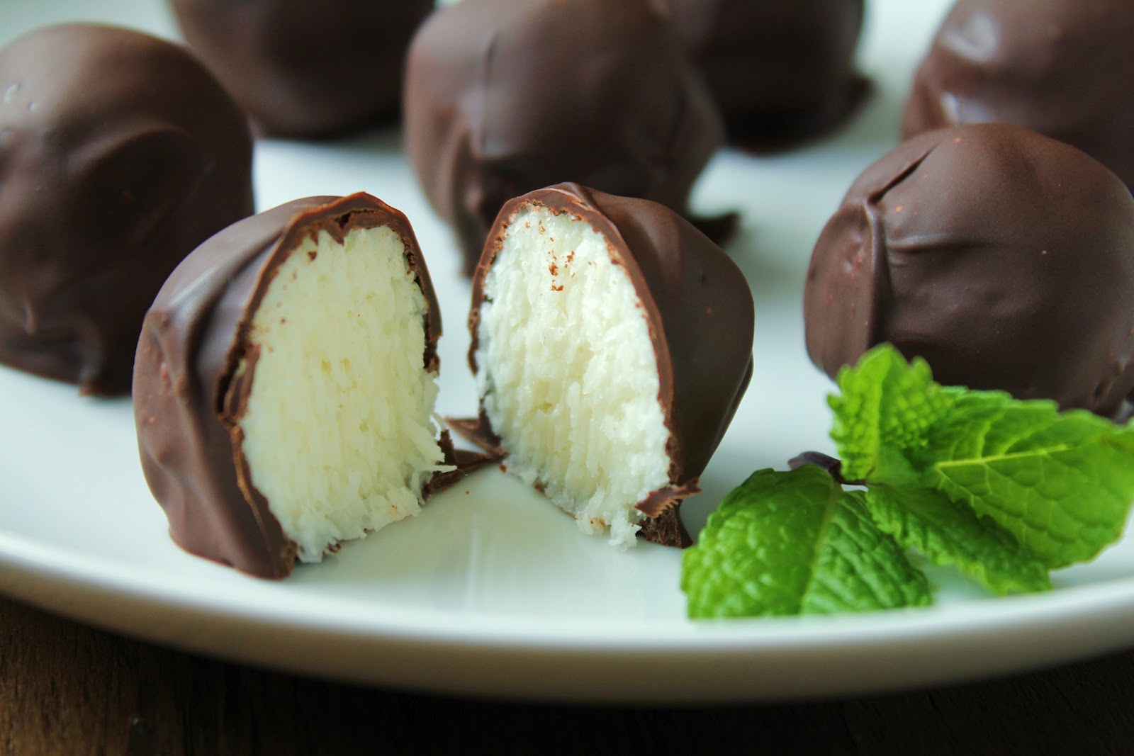 Dark Chocolate Coconut Truffles Delicious as it Looks