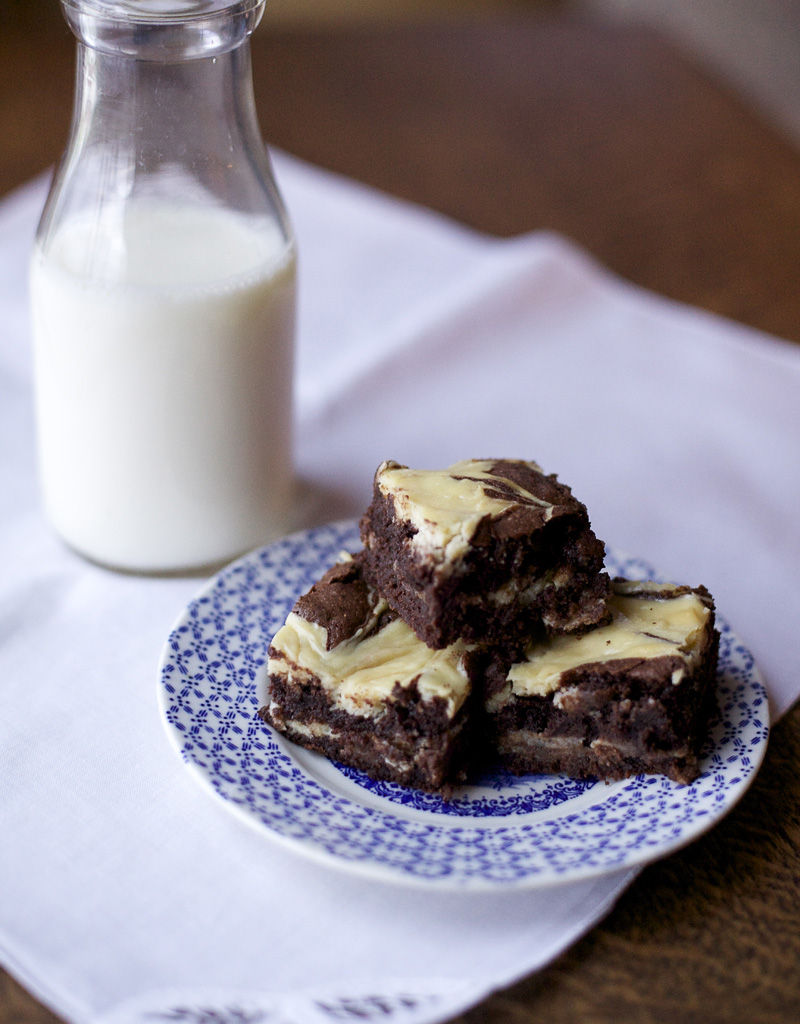 The Flour Sack Cream Cheese Brownies