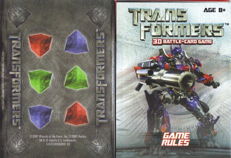 A Pack To Be Named Later 2007 Wizards of the Coast Transformers 3D