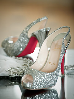 white christian louboutin wedding shoes wedding photo by Elizabeth Messina  Photography, Wedding Inspiration Board
