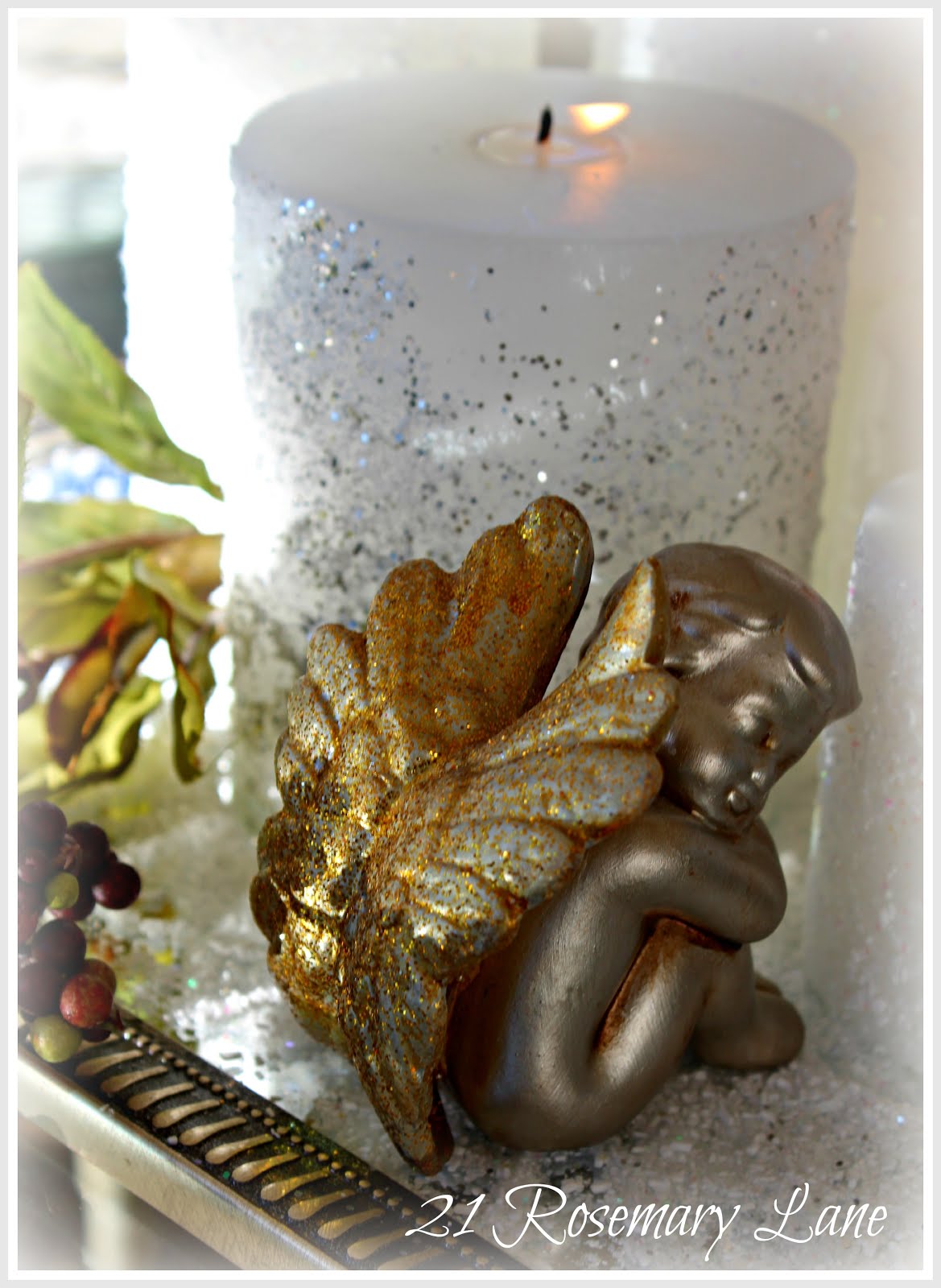 21 Rosemary Lane Create Your Own Glittery Flurry Candles