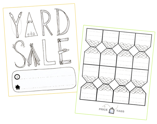 Kanelstrand Printable Poster And Price Tags For Your Next Yard Sale
