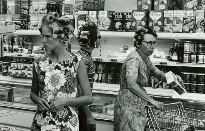 Other moms had rollers even at the store. Not your's! She was always gorgeous ~