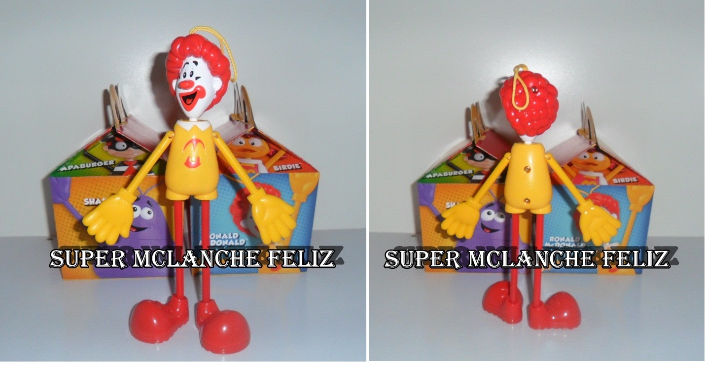 Boneco Papa Burguer articulado antigo de 2006 coleção Mac Lanche feliz,  tenho todos desta coleção