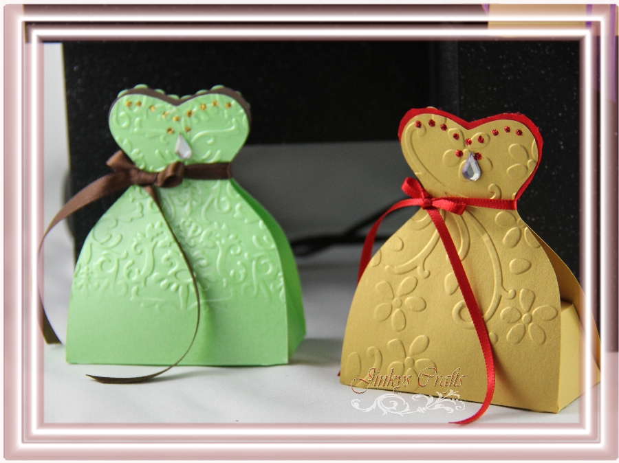 Jinky's Crafts & Designs Dressbox Gift Favor