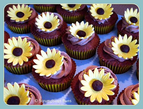 Sunflower Wedding Cupcakes Sunflower Wedding Cupcakes