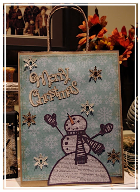 Download Free Creative Try Als Book Page Snowman Gift Bag PSD Mockup Template