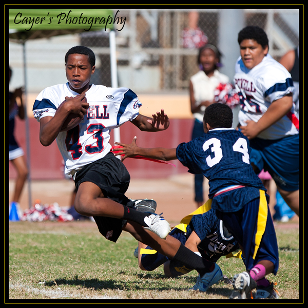 "Cayer's Sports Action Photography" Long Beach Middle School Flag
