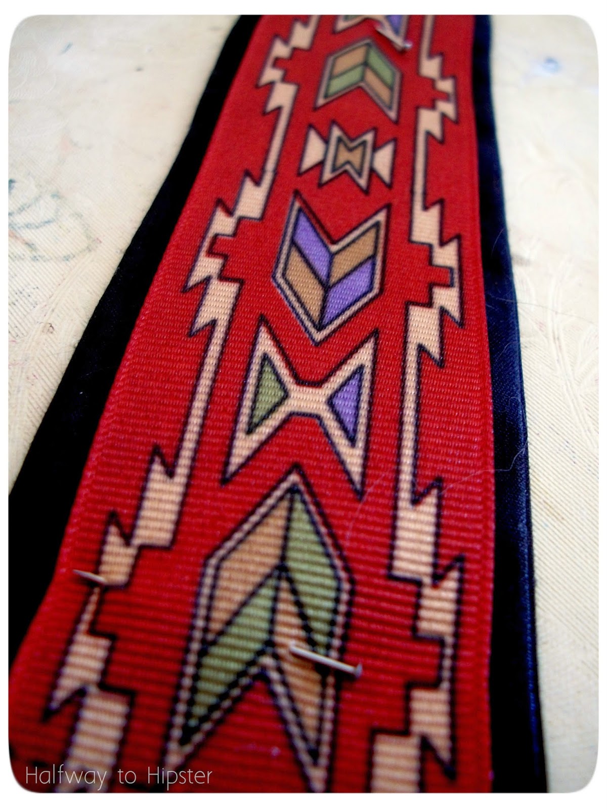 Halfway To Hipster DIY Ribbon Belt