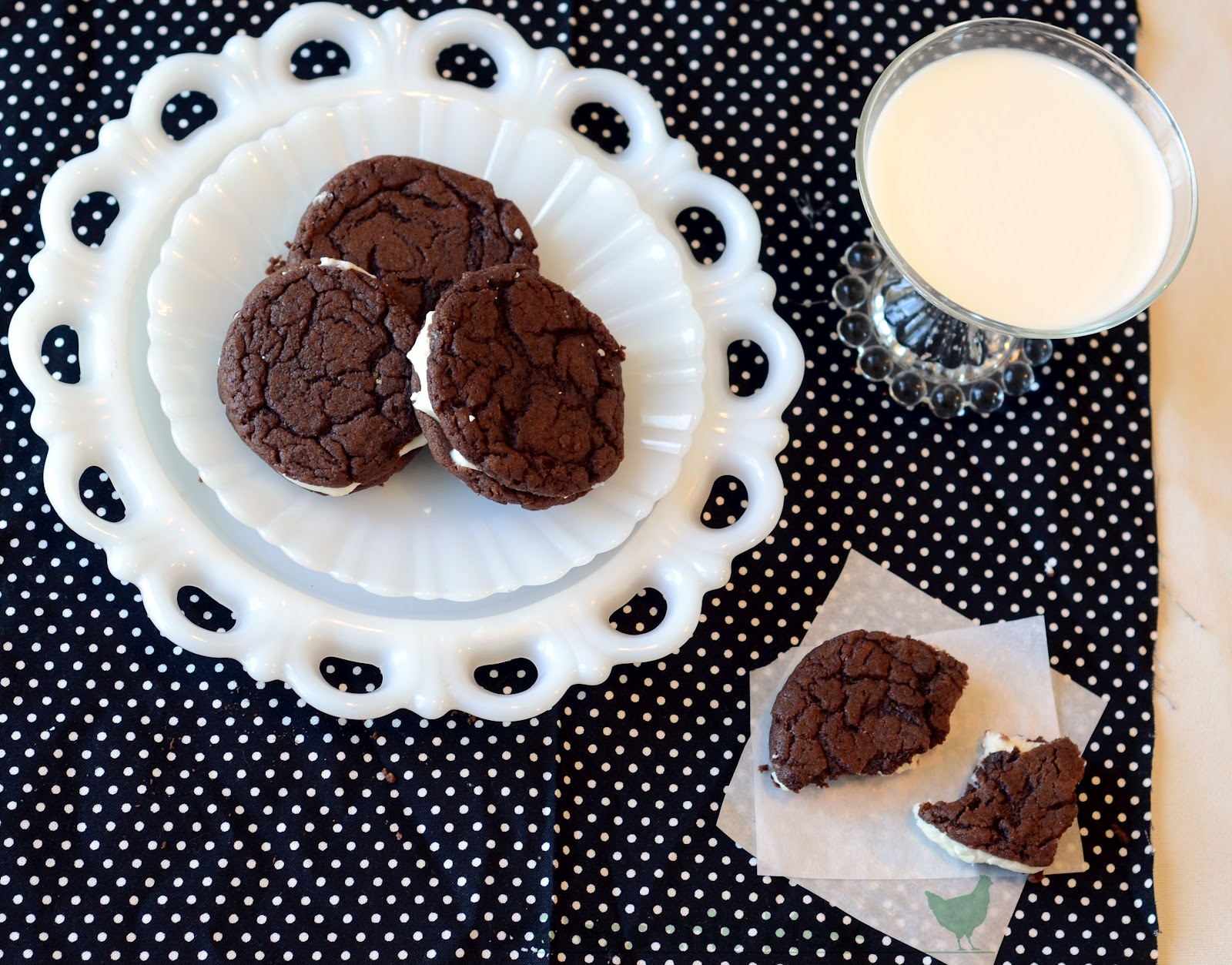 Homemade Soft Oreos from a cake mix Bless This Mess