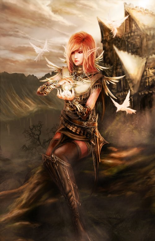 As belas mulheres nas ilustrações de fantasia de Reign Tran Thang Quang Tran (Reign Lynelle) shizen1102 deviantart ilustrações fantasia mulheres anime