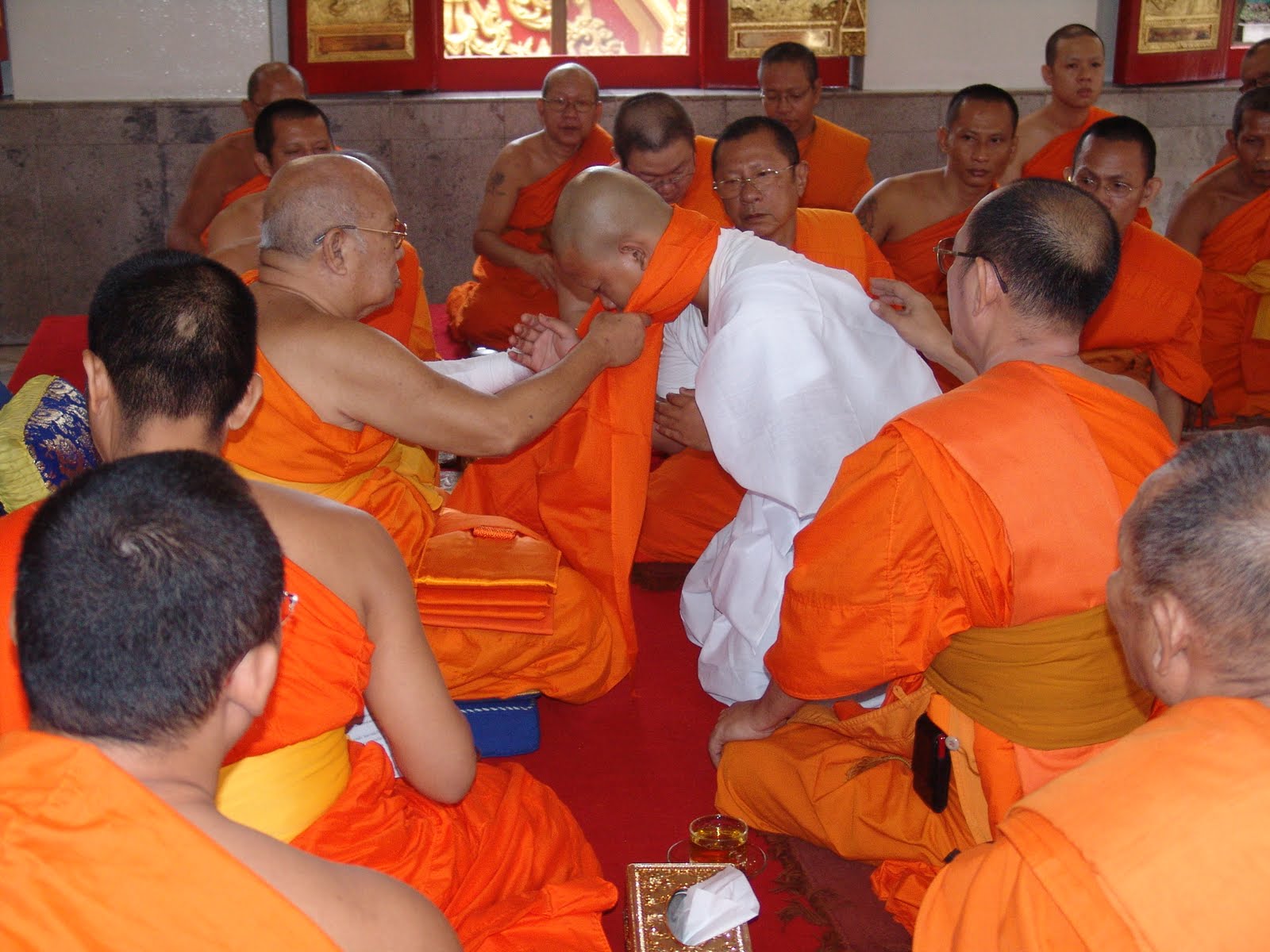 scar a Monk in Thailand