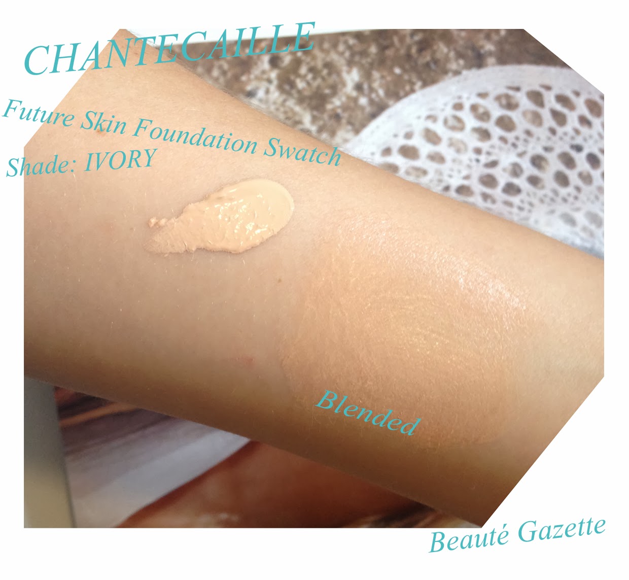 CHANTECAILLE Future Skin Foundation in Ivory - Review and Swatches.