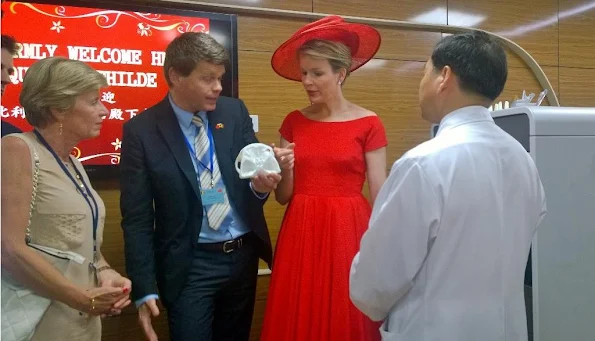 Queen Mathilde visited the 9th Peoples Hospital in Shanghai