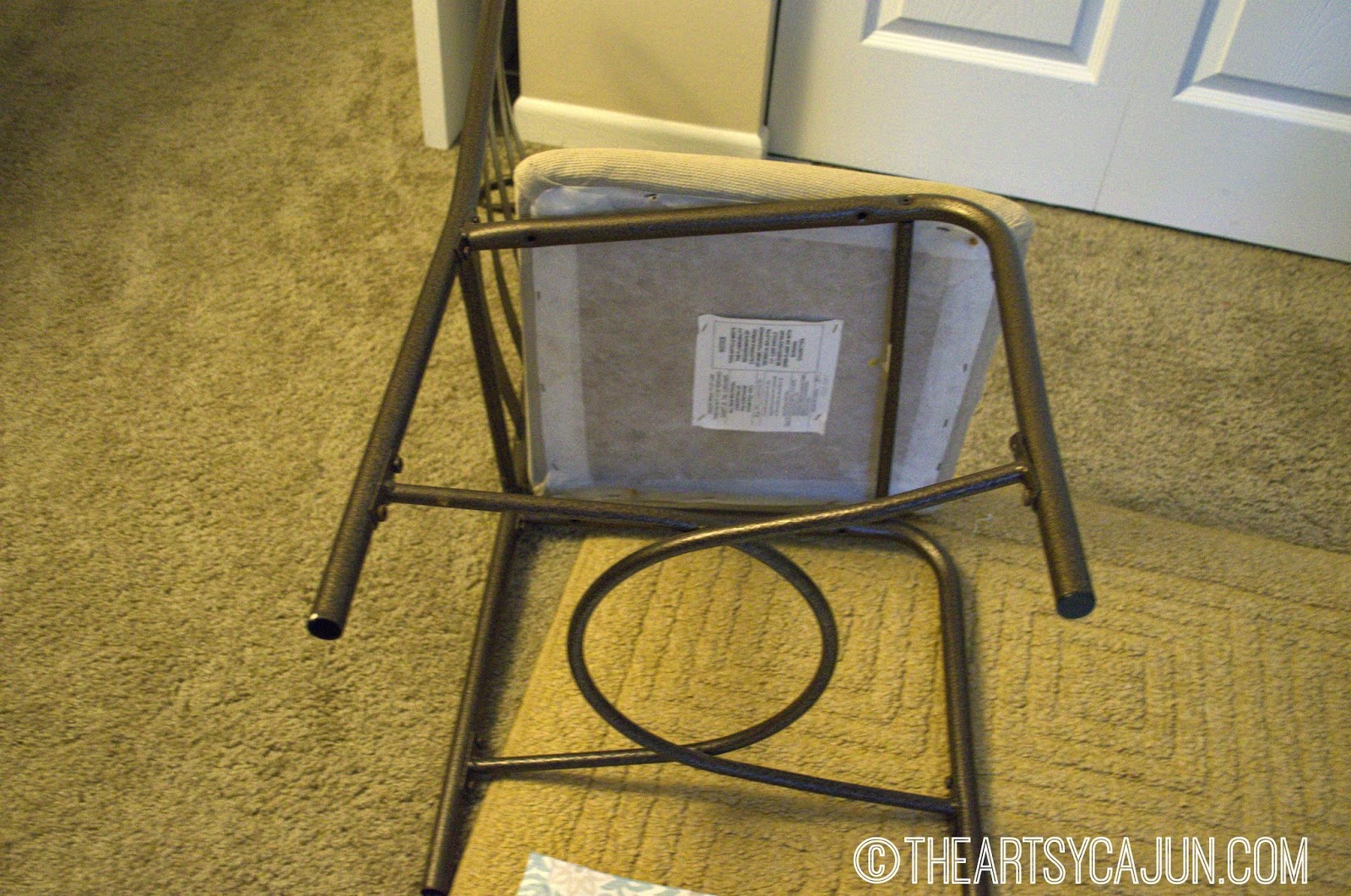 DIY, How to cheaply recover chairs The Artsy Cajun