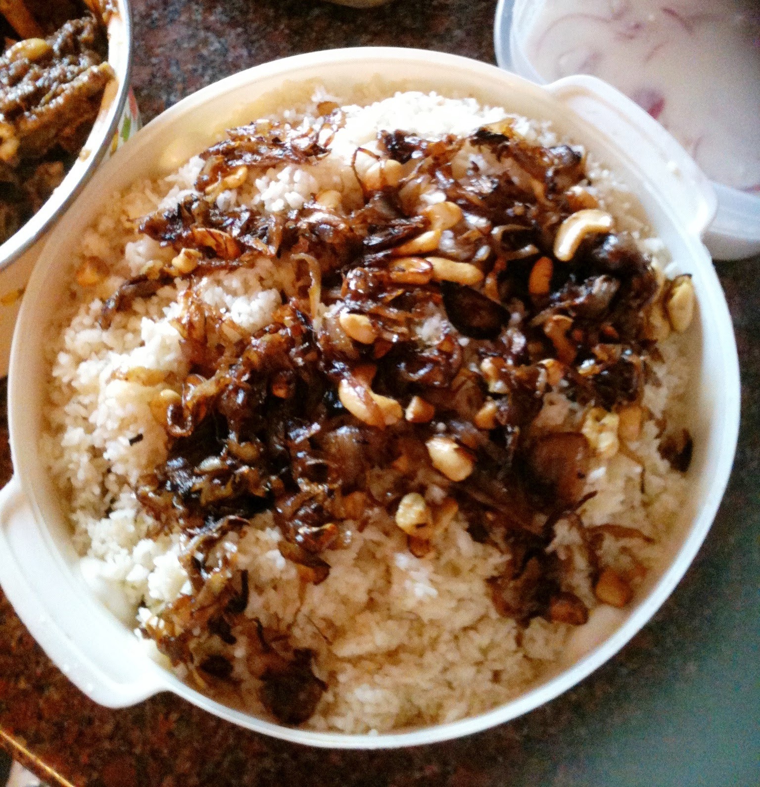 food,food and food..... GHEE RICE AND CHICKEN SPICY ROAST