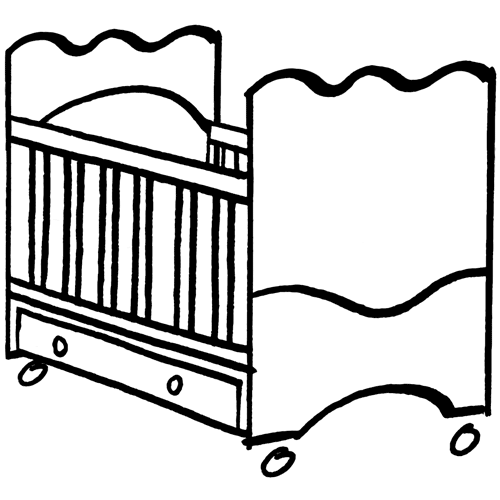 Dibujos para imprimir y colorear: Camas para colorear